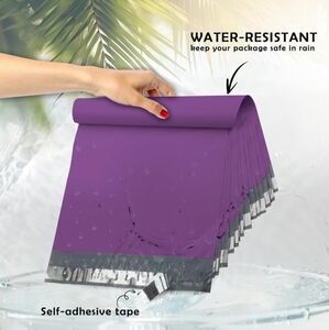20 6x9 Poly Mailers Purple Waterproof